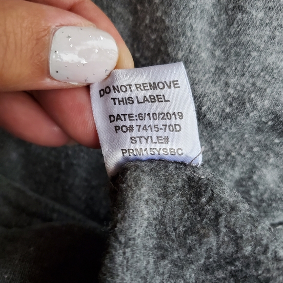 O'Neill Girls Graphic Logo Fleece Gray Hoodie - Picture 7 of 9